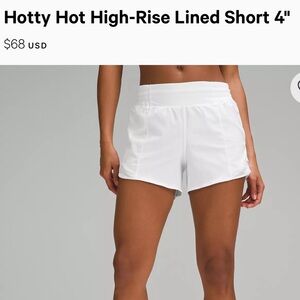 Lululemon Hotty Hot High Rise Shorts 4”